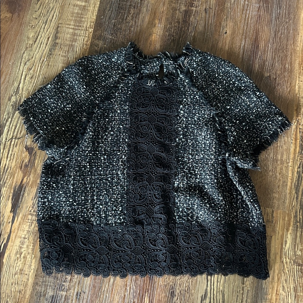 Zara Tweed Top